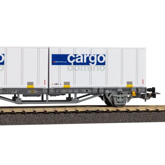 Wagon towarowy kontenerowy 2x20  Cargo Domino z 2x20 Piko 58732 HO